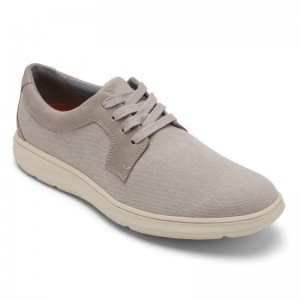 Men Rockport Beckwith Plain Toe 4-Eye Oxford Sneakers Grey USA | UZ5-95209