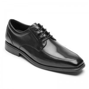Men Rockport DresSports Work Apron Toe Oxford Shoes Black USA | MQ4-33603