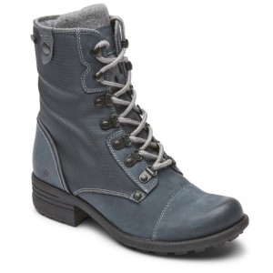 Women Rockport Brunswick Waterproof Boots Blue USA | JD6-72897
