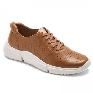 Women Rockport R-Evolution Washable Lace-Up Sneakers Brown USA | HD1-80968