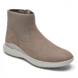Women Rockport Total Motion Sport Work Boots Grey USA | JD5-68856