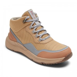 Women Rockport Total Motion Trail Waterproof All-Weather Hiker Hiking Boots Brown USA | KC0-44754