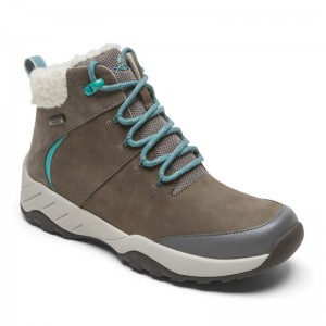 Women Rockport XCS Spruce Peak Waterproof Boots Grey USA | DQ9-10181
